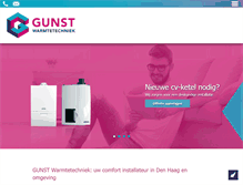 Tablet Screenshot of gunstwarmtetechniek.nl